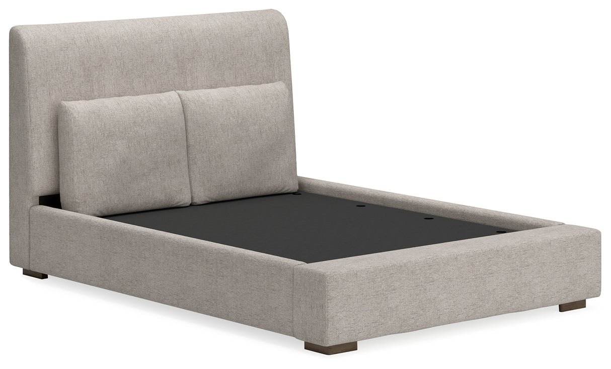 Cabalynn Queen Upholstered Bed, Dresser and Mirror