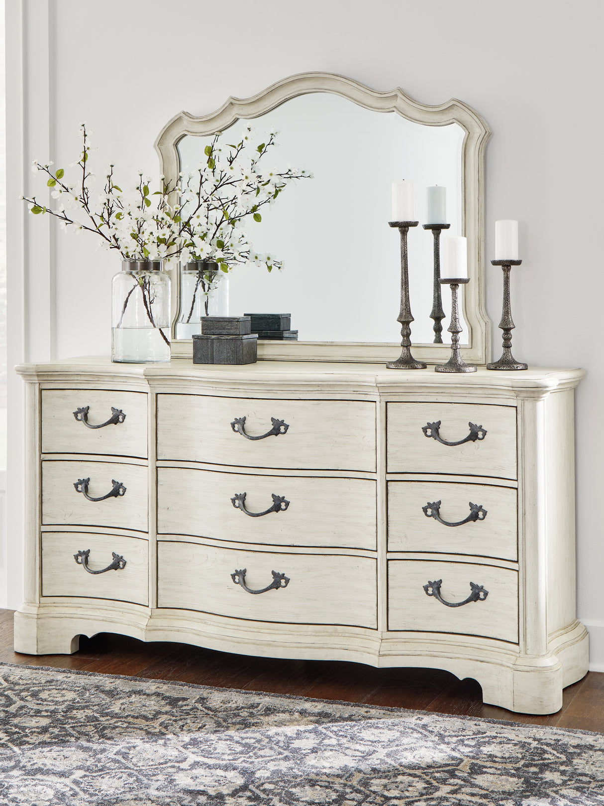 Furniture City Houma - Ashley Furniture - Arlendyne Dresser and Mirror - Dresser and Mirror - B980B1
