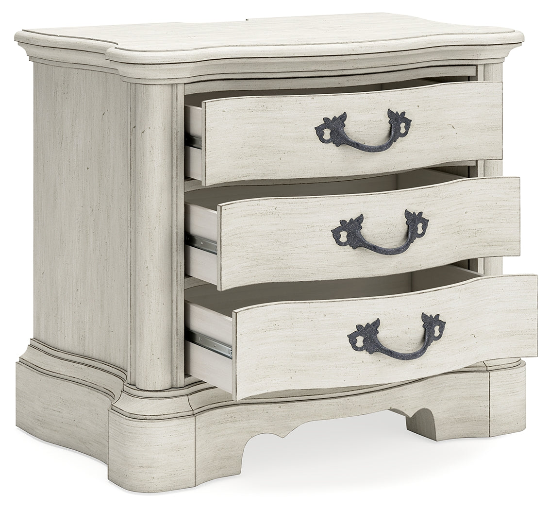 Arlendyne King Panel Bed and 2 Nightstands