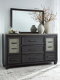 Furniture City Houma - Ashley Furniture - Foyland Dresser and Mirror - Dresser and Mirror - B989B1