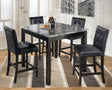 Furniture City Houma - Ashley Furniture - Maysville Counter Height Dining Table and Bar Stools (Set of 5) - Square Counter TBL Set (5/CN) - D154-223