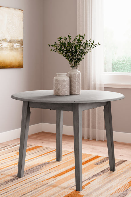 Furniture City Houma - Ashley Furniture - Shullden Drop Leaf Dining Table - Round DRM Drop Leaf Table - D194-15