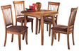 Furniture City Houma - Ashley Furniture - Berringer Dining Table and 4 Chairs - Dining Table and 4 Chairs - D199D13