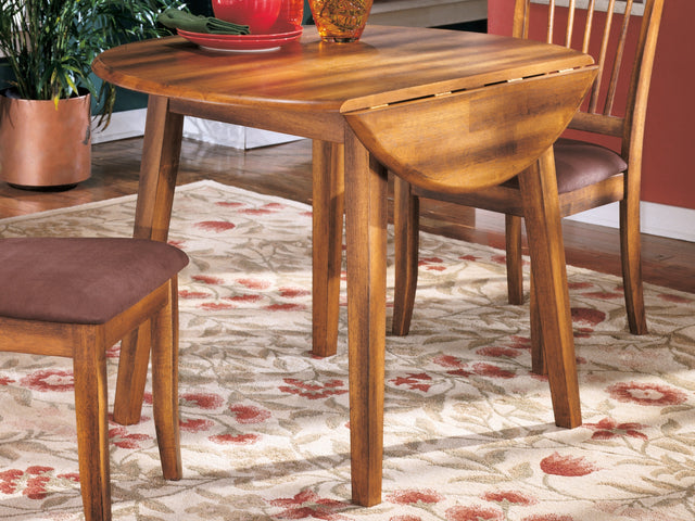 Furniture City Houma - Ashley Furniture - Berringer Dining Drop Leaf Table - Round DRM Drop Leaf Table - D199-15