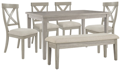 Furniture City Houma - Ashley Furniture - Parellen Dining Table, 2 Chairs and Bench - Dining Table, 2 Chairs and Bench - D291D7