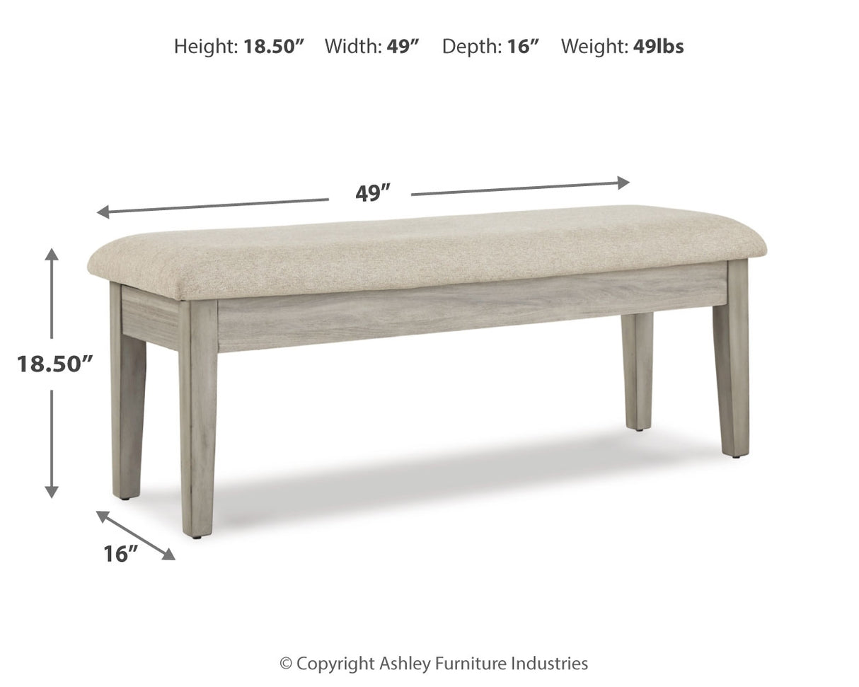 Parellen Dining Table, 2 Chairs and Bench