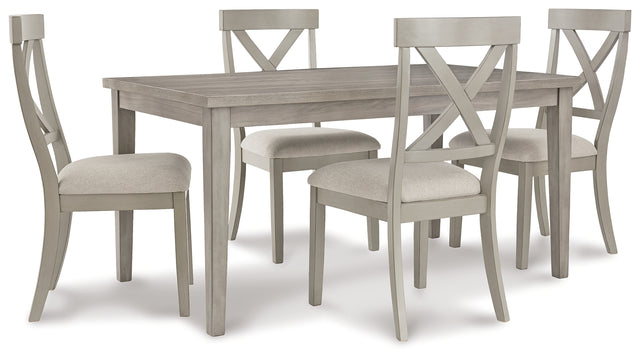 Furniture City Houma - Ashley Furniture - Parellen Dining Table and 4 Chairs - Dining Table and 4 Chairs - D291D1