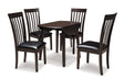 Furniture City Houma - Ashley Furniture - Hammis Dining Table and 4 Chairs - Dining Table and 4 Chairs - D310D1