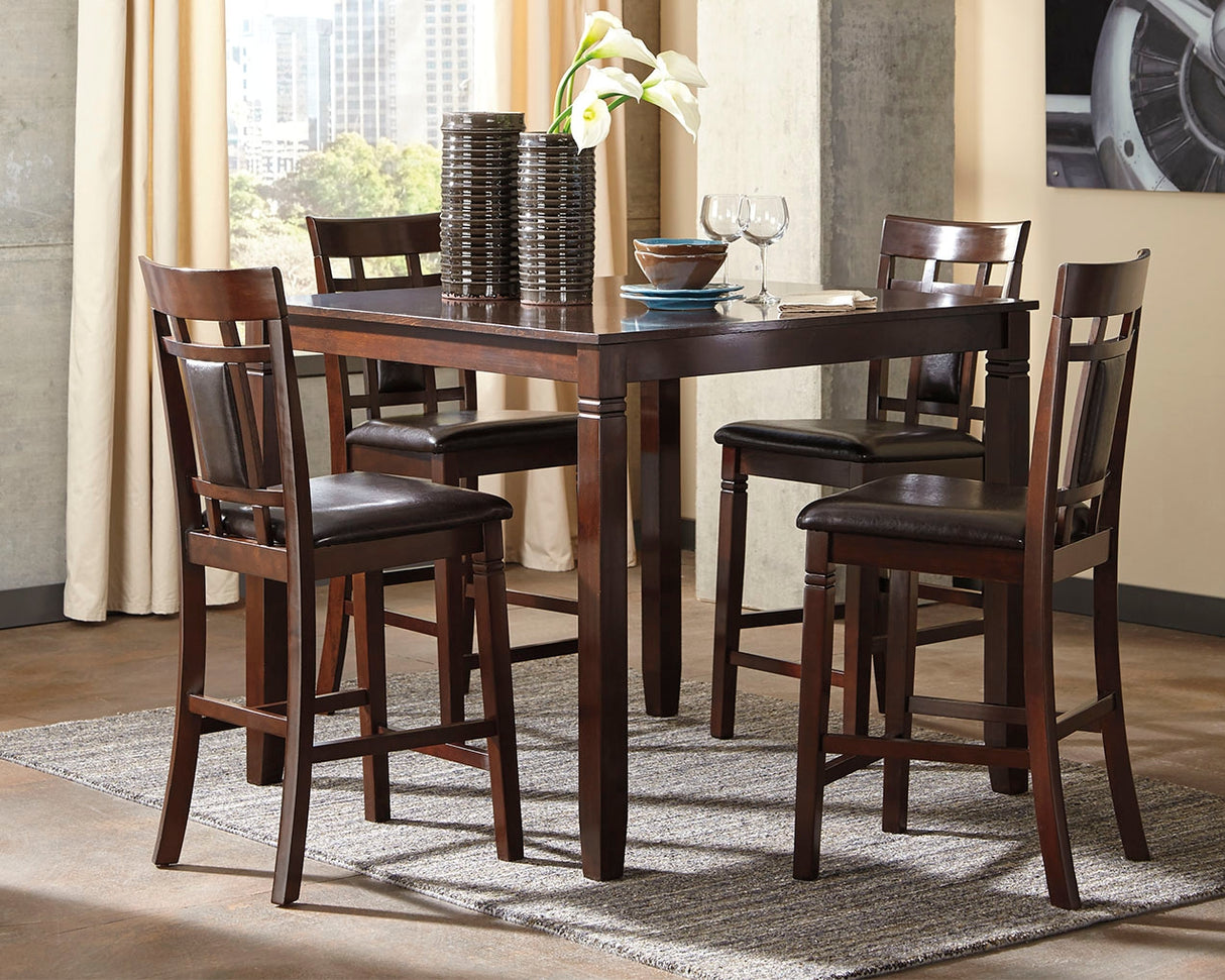 Furniture City Houma - Ashley Furniture - Bennox Counter Height Dining Table and Bar Stools (Set of 5) - DRM Counter Table Set (5/CN) - D384-223