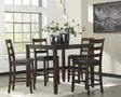 Furniture City Houma - Ashley Furniture - Coviar Counter Height Dining Table and Bar Stools (Set of 5) - DRM Counter Table Set (5/CN) - D385-223