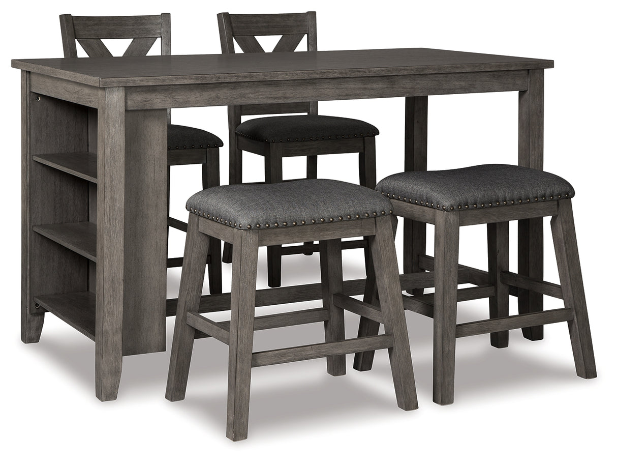 Furniture City Houma - Ashley Furniture - Caitbrook Counter Height Dining Table and 4 Barstools - Counter Height Dining Table and 4 Barstools - D388D1