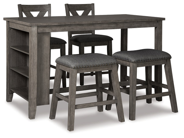 Furniture City Houma - Ashley Furniture - Caitbrook Counter Height Dining Table and 4 Barstools - Counter Height Dining Table and 4 Barstools - D388D1