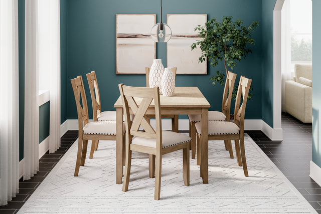 Furniture City Houma - Ashley Furniture - Sanbriar Dining Table and Chairs (Set of 7) - RECT DRM Table Set (7/CN) - D393-425