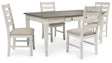 Furniture City Houma - Ashley Furniture - Skempton Dining Table and 4 Chairs - Dining Table and 4 Chairs - D394D4