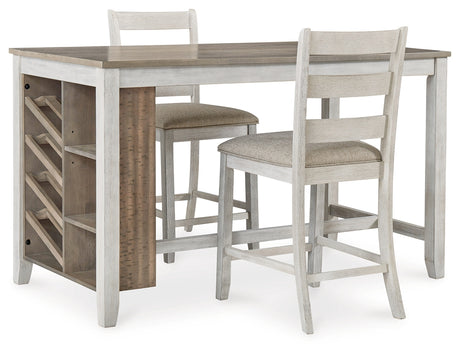 Furniture City Houma - Ashley Furniture - Skempton Counter Height Dining Table and 2 Barstools - Counter Height Dining Table and 2 Barstools - D394D6