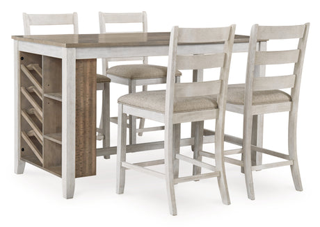 Furniture City Houma - Ashley Furniture - Skempton Counter Height Dining Table and 4 Barstools - Counter Height Dining Table and 4 Barstools - D394D2