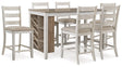 Furniture City Houma - Ashley Furniture - Skempton Counter Height Dining Table and 6 Barstools - Counter Height Dining Table and 6 Barstools - D394D8