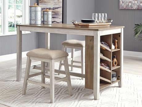 Furniture City Houma - Ashley Furniture - Skempton Counter Height Dining Table - RECT Counter Table w/Storage - D394-32