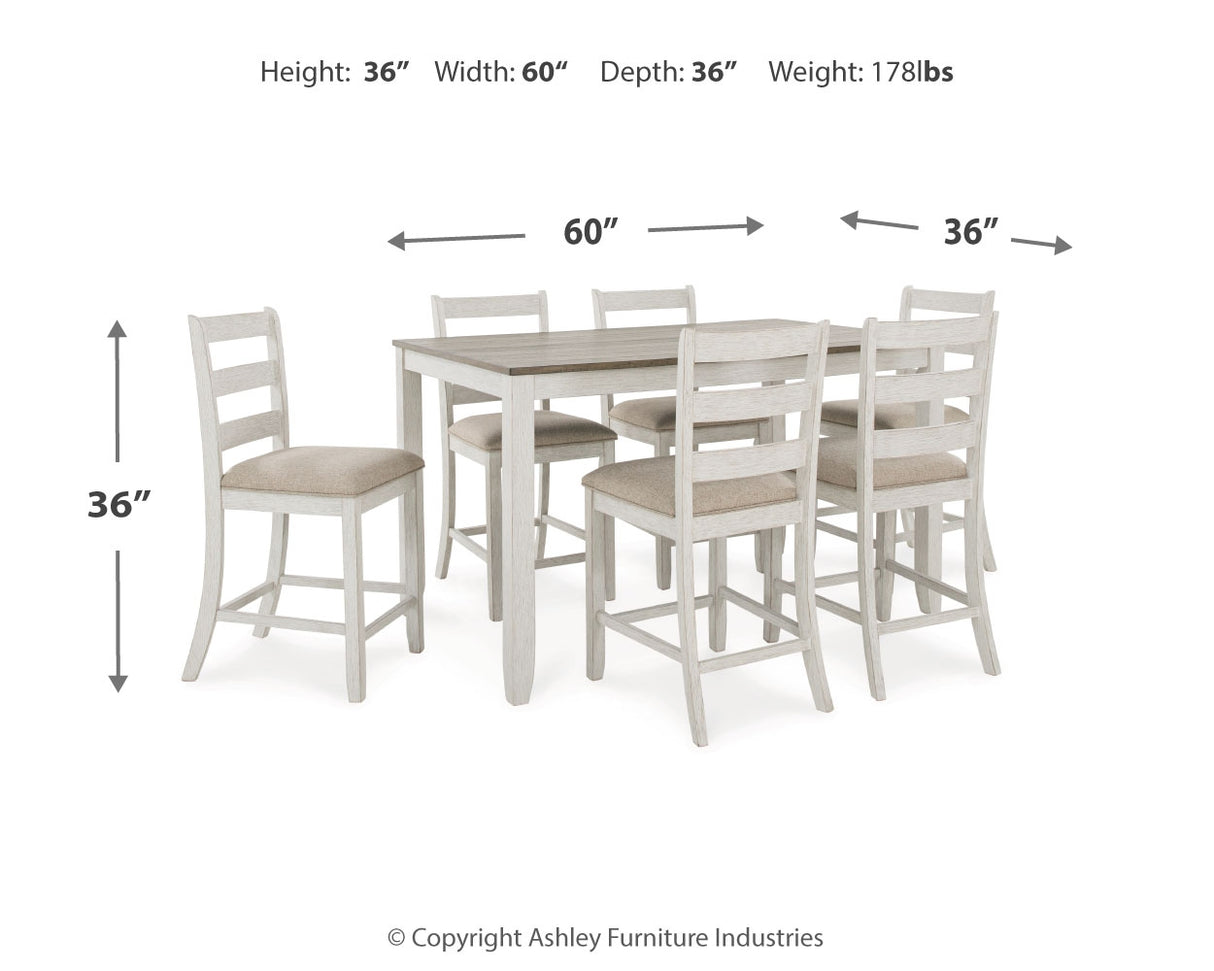 Skempton Counter Height Dining Table and Bar Stools (Set of 7)