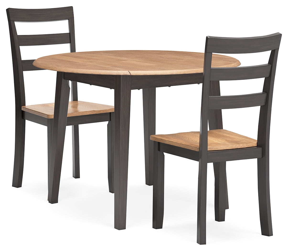 Furniture City Houma - Ashley Furniture - Gesthaven Dining Table and 2 Chairs - Dining Table and 2 Chairs / Natural/Brown - D396D4