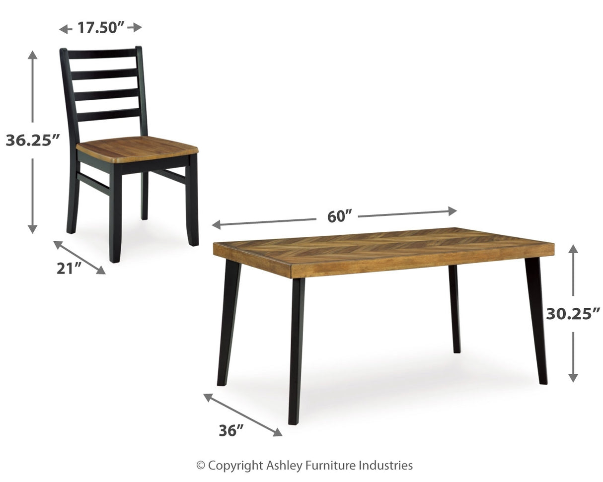 Blondon Dining Table and 6 Chairs (Set of 7)