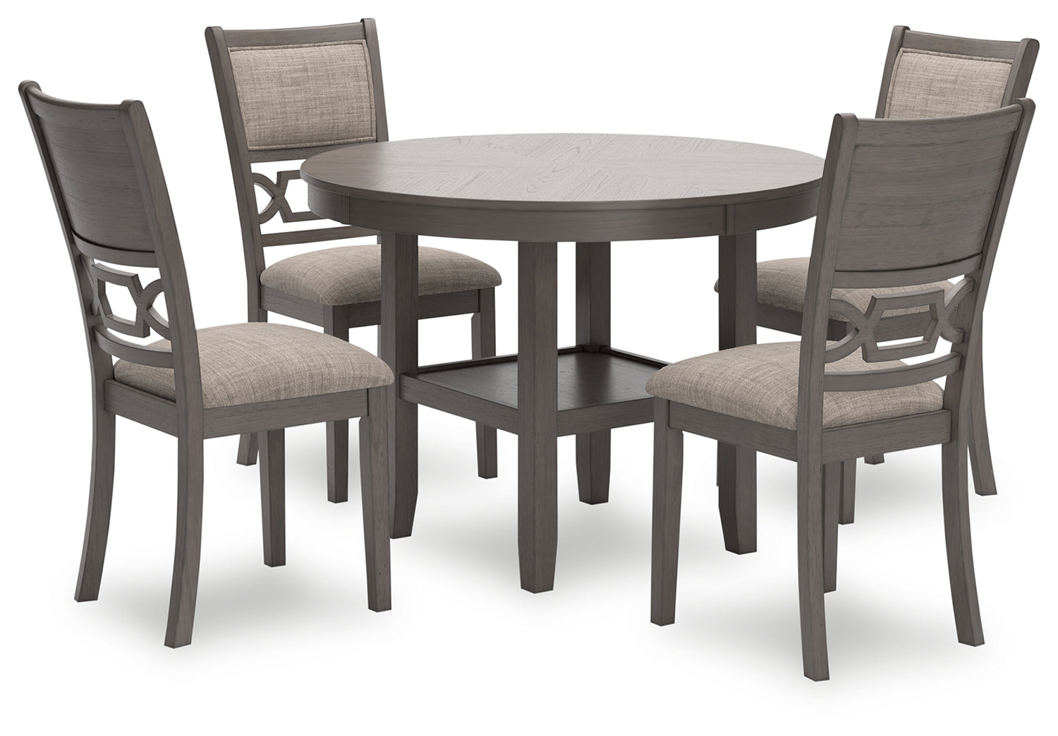 Furniture City Houma - Ashley Furniture - Wrenning Dining Table and 4 Chairs (Set of 5) - Dining Room Table Set (5/CN) / Gray - D425-225
