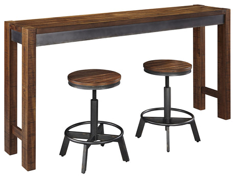 Furniture City Houma - Ashley Furniture - Torjin Counter Height Dining Table and 2 Barstools - Counter Height Dining Table and 2 Barstools - D440D1