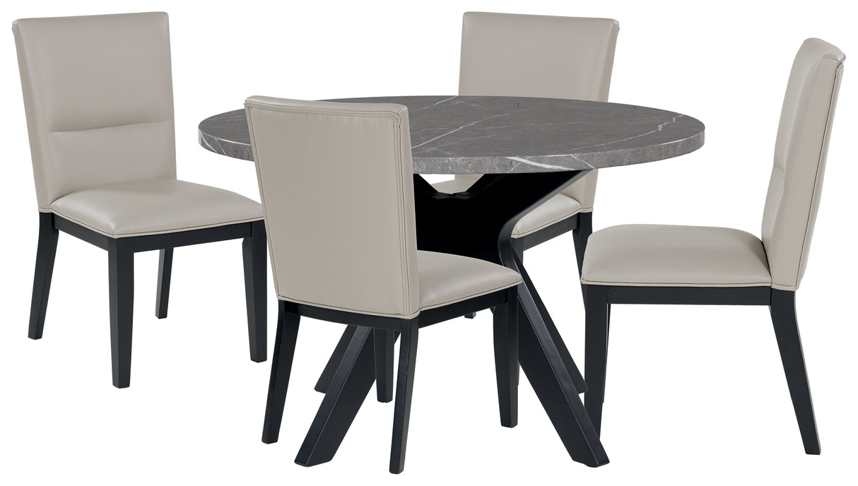 Glinari Dining Table and 4 Chairs