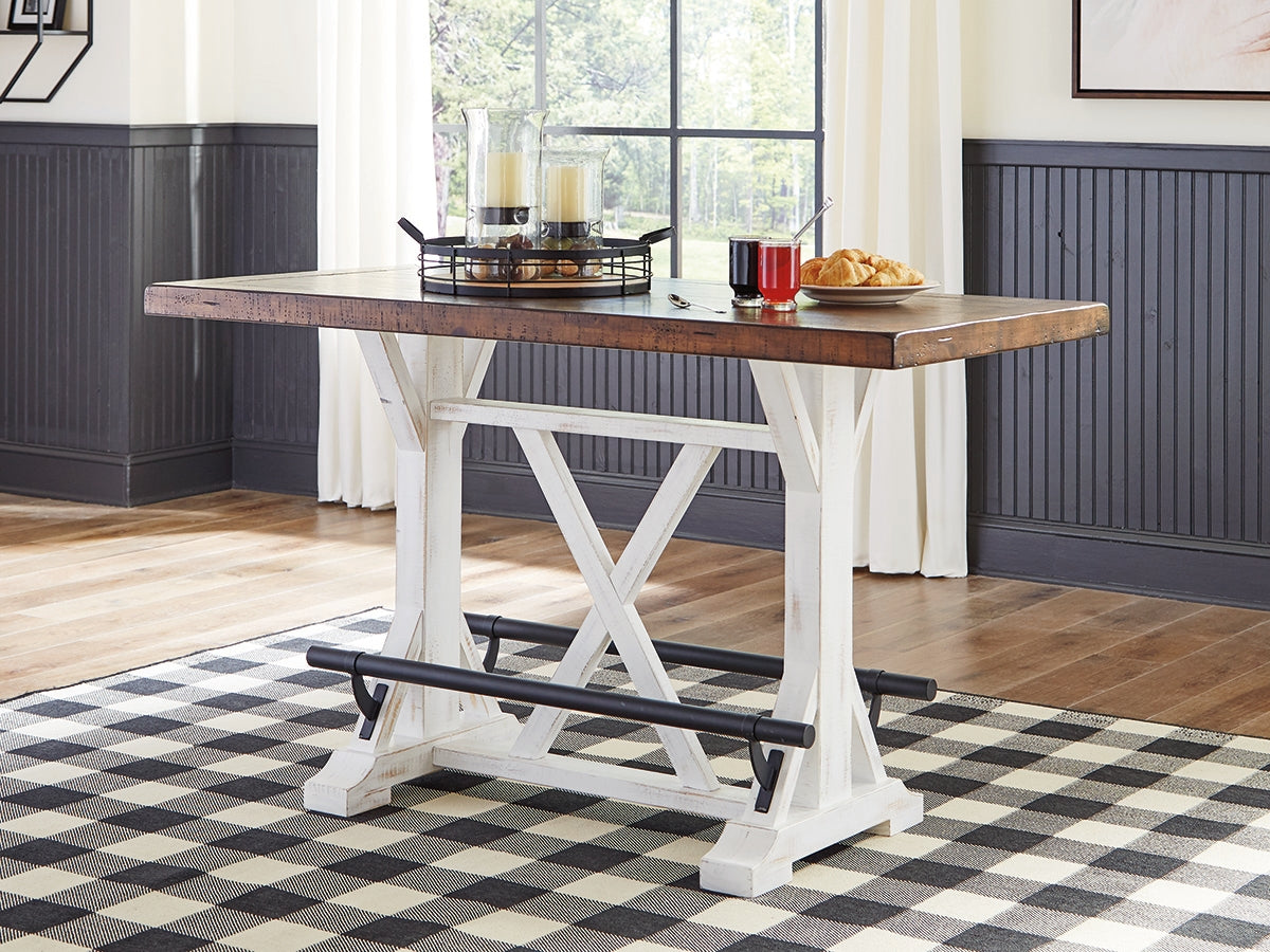 Furniture City Houma - Ashley Furniture - Valebeck Counter Height Dining Table - RECT Dining Room Counter Table - D546-13