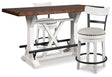 Furniture City Houma - Ashley Furniture - Valebeck Counter Height Dining Table and 2 Barstools - Counter Height Dining Table and 2 Barstools - D546D13
