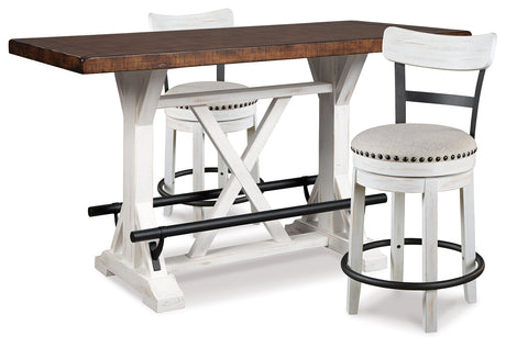 Furniture City Houma - Ashley Furniture - Valebeck Counter Height Dining Table and 2 Barstools - Counter Height Dining Table and 2 Barstools - D546D13