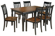 Furniture City Houma - Ashley Furniture - Owingsville Dining Table and 6 Chairs - Dining Table and 6 Chairs - D580D13