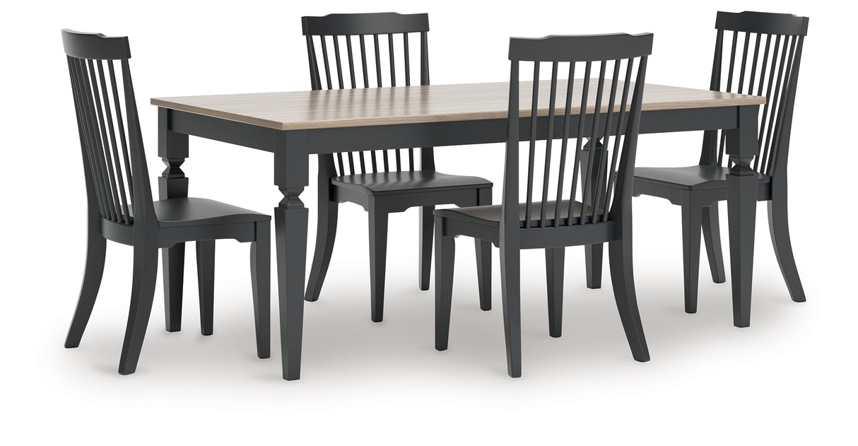 Brenkerton Dining Table and 4 Chairs