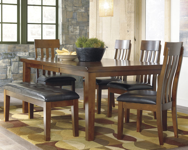 Furniture City Houma - Ashley Furniture - Ralene Dining Table and 4 Chairs and Bench - Dining Table and 4 Chairs and Bench - D594D2