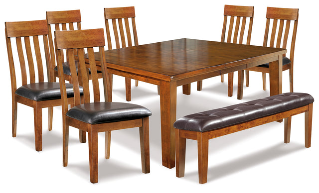 Furniture City Houma - Ashley Furniture - Ralene Dining Table and 6 Chairs and Bench - Dining Table and 6 Chairs and Bench - D594D10