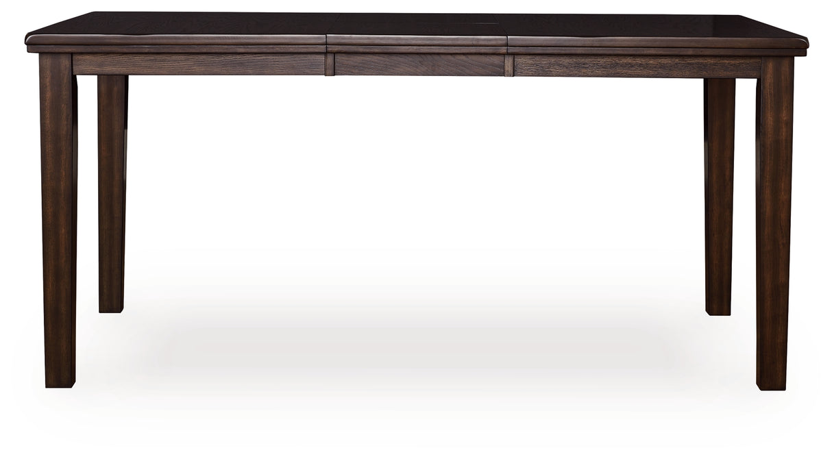 Furniture City Houma - Ashley Furniture - Haddigan Counter Height Dining Extension Table - DRM Counter Butterfly EXT TBL / Dark Brown - D596-32