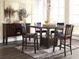 Furniture City Houma - Ashley Furniture - Haddigan Counter Height Dining Table, 4 Barstools and Server - Counter Height Dining Table, 4 Barstools and Server - D596D8