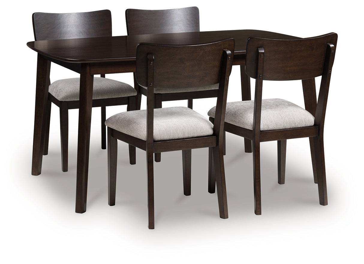 Furniture City Houma - Ashley Furniture - Mallenette Dining Table and 4 Chairs (Set of 5) - Dining Room Table Set (5/CN) - PCD607-225