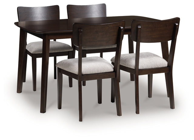 Furniture City Houma - Ashley Furniture - Mallenette Dining Table and 4 Chairs (Set of 5) - Dining Room Table Set (5/CN) - PCD607-225