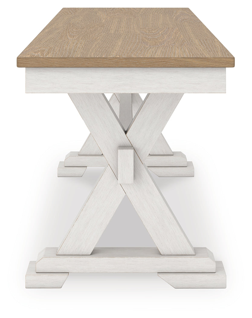 Purlaney Extension Dining Table, 4 Chairs and Bench