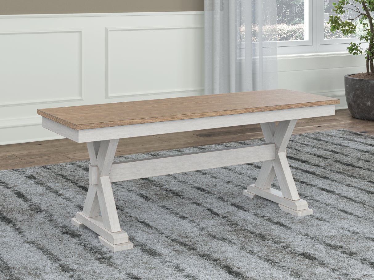 Purlaney Extension Dining Table, 4 Chairs and Bench