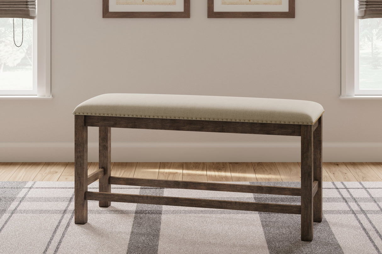 Furniture City Houma - Ashley Furniture - Moriville Counter Height Dining Bench - Double UPH Bench (1/CN) - D631-09