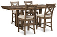 Furniture City Houma - Ashley Furniture - Moriville Counter Height Dining Table and 4 Barstools - Counter Height Dining Table and 4 Barstools - D631D1