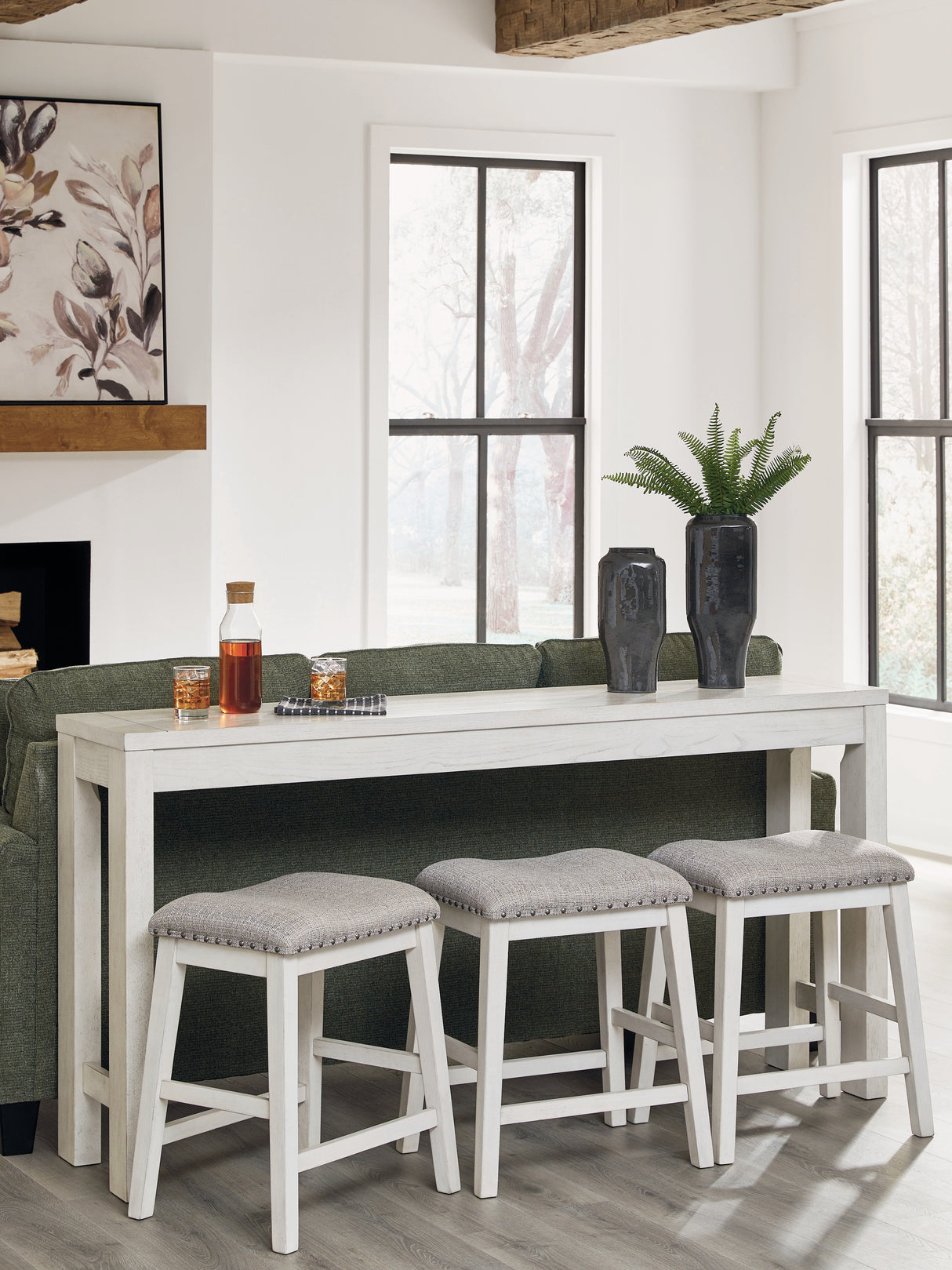 Robbinsdale Counter Height Dining Table and 3 Barstools Set