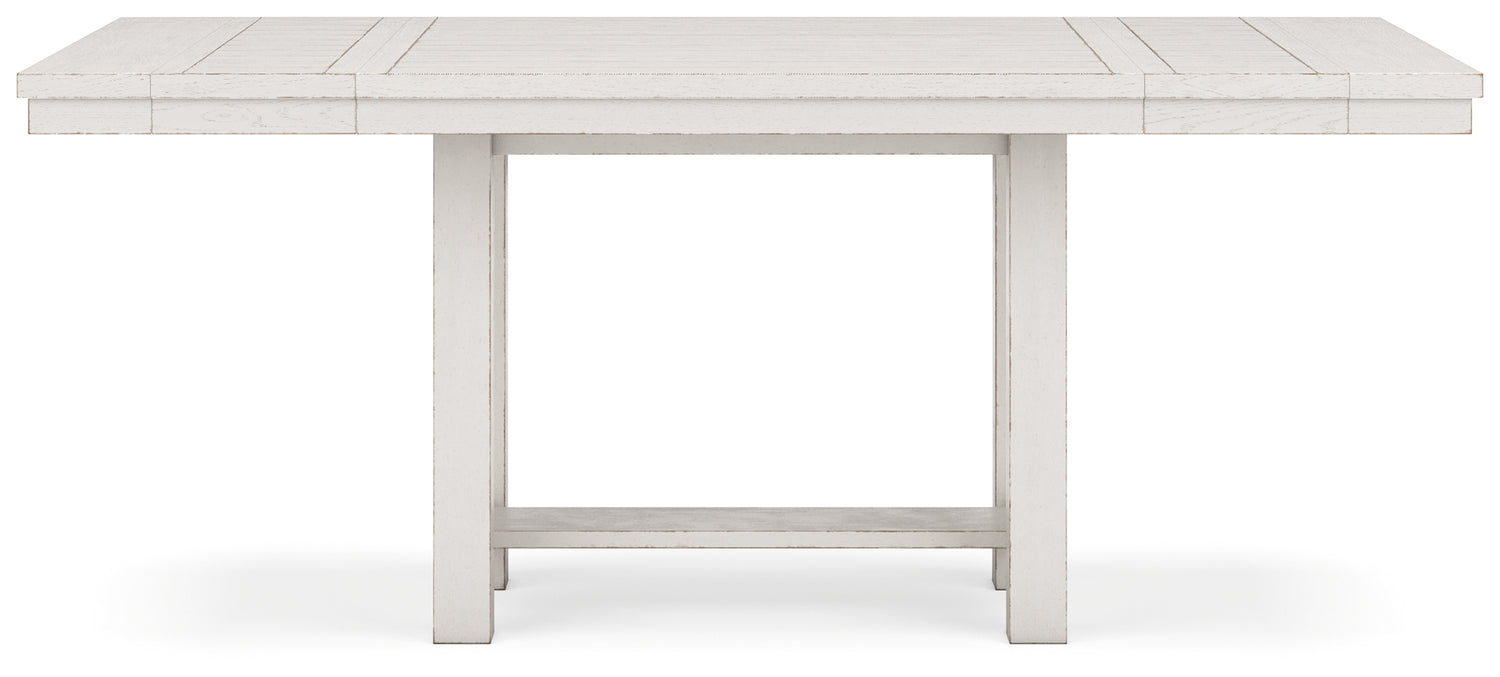 Robbinsdale Counter Height Dining Table, 4 Barstools and Bench