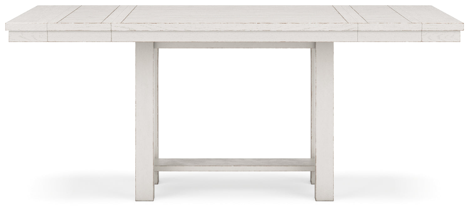 Robbinsdale Counter Height Dining Table, 4 Barstools and Bench