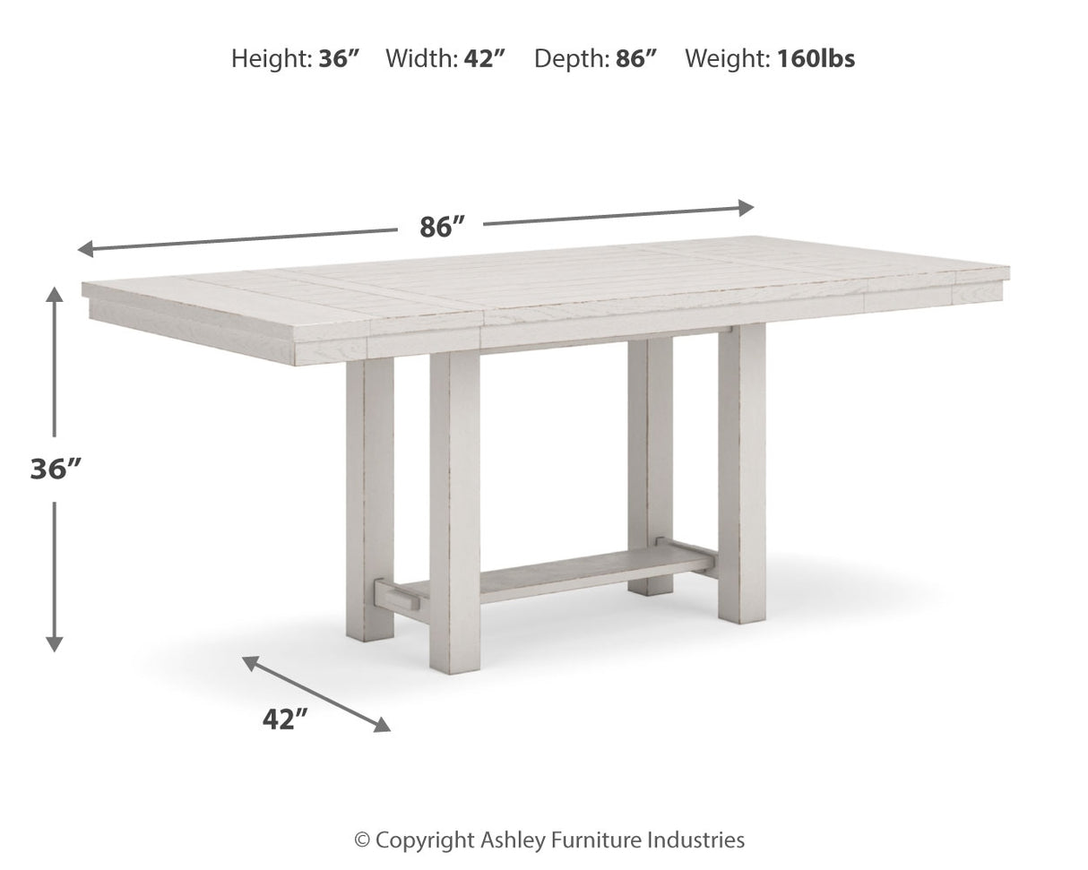 Robbinsdale Counter Height Table and 8 Barstools