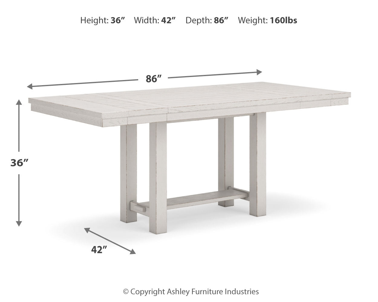 Robbinsdale Counter Height Table and 8 Barstools