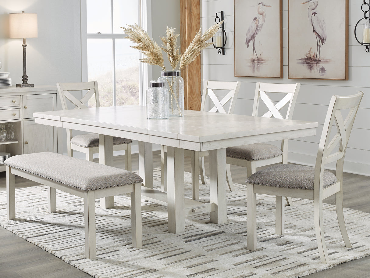Furniture City Houma - Ashley Furniture - Robbinsdale Dining Table, 4 Chairs and Bench - Dining Table, 4 Chairs and Bench - D642D4