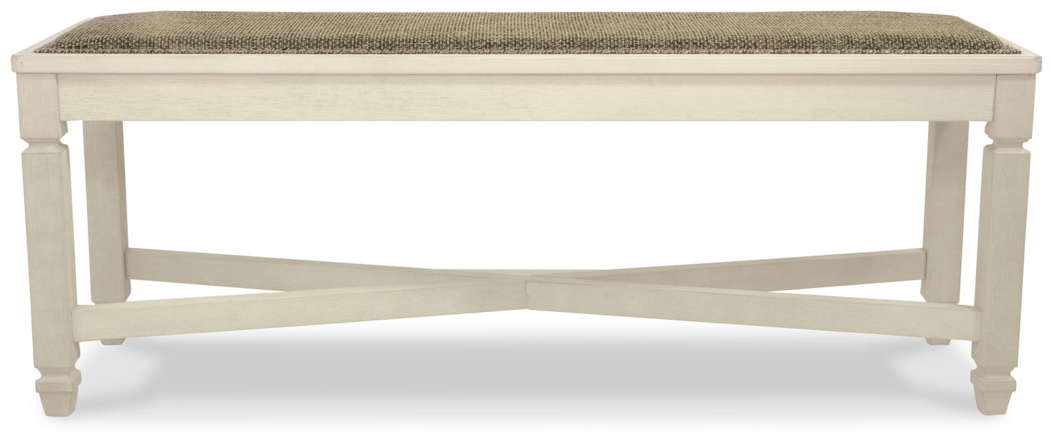 Bolanburg Dining Table with 8 Chairs and Bench with Server and 2 Stools